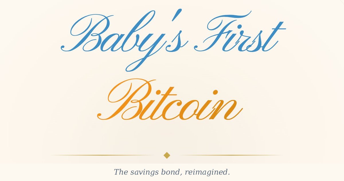 Baby's First Bitcoin