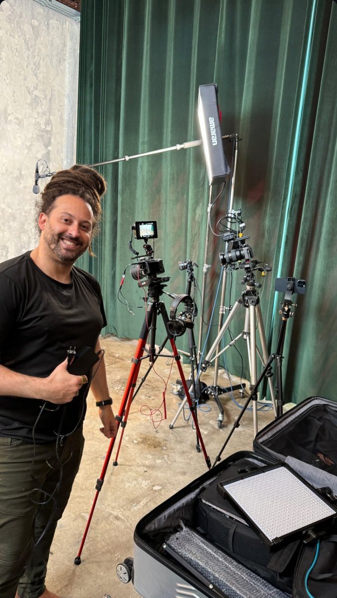 Joshua Peters on set